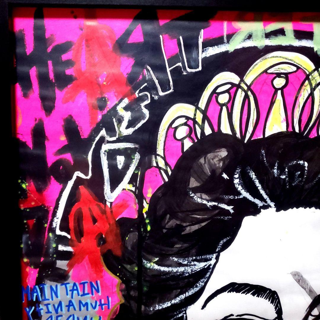 【一点物現代アート】GOD SAVE THE REP＆SKULL QUEEN