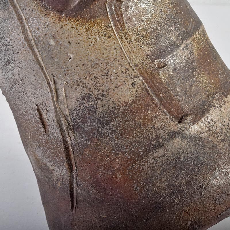 備前焼 人間国宝 金重陶陽作 花入 共布 道明識箱 D R8519B - メルカリ