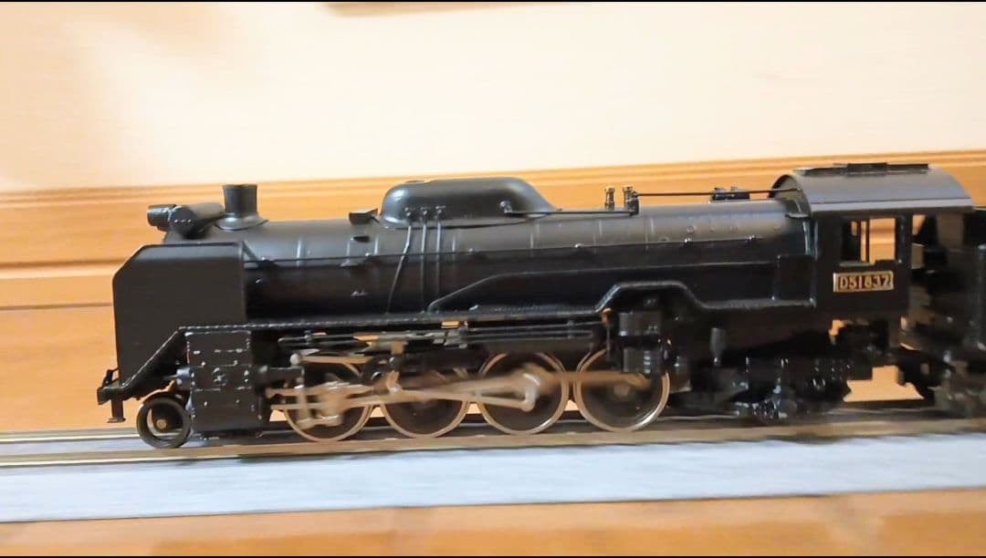 HOゲージ 天賞堂アダチ D51蒸気機関車、カンモーター、メンテナンス済