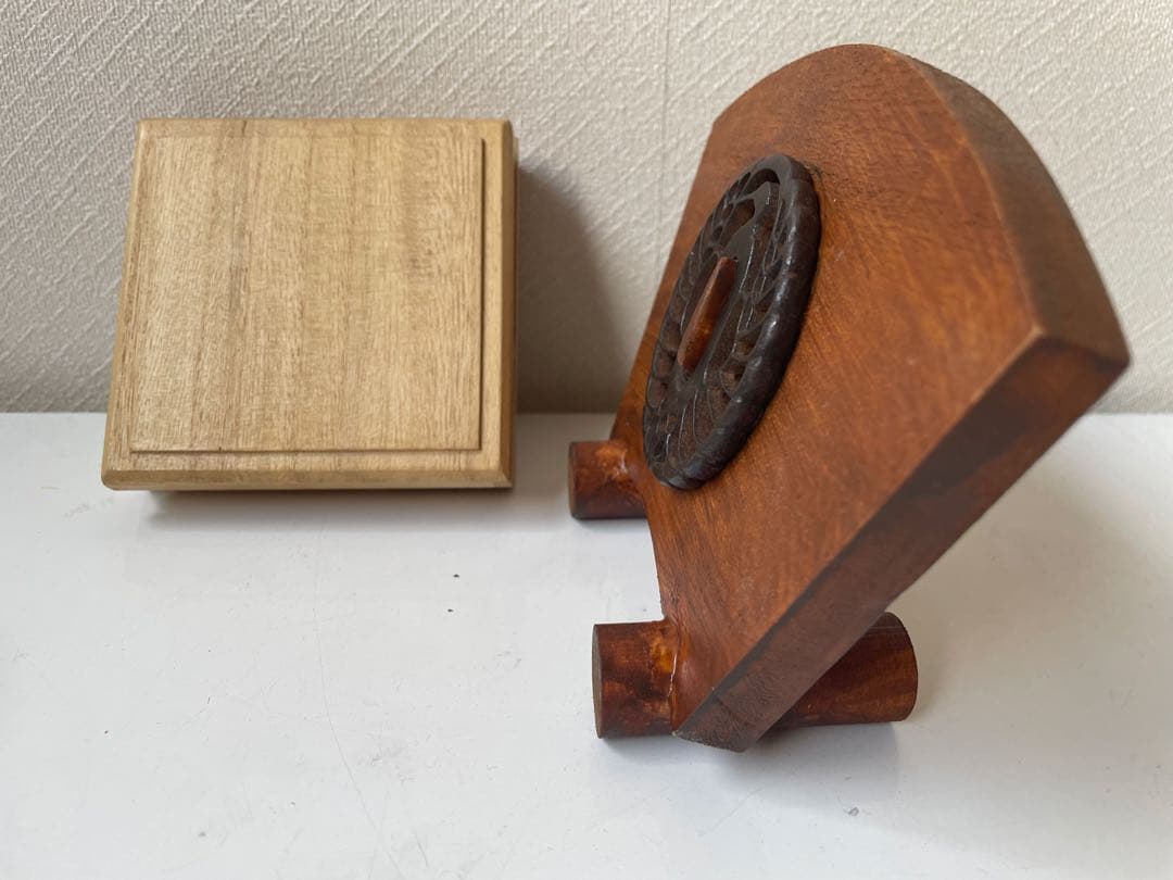 鍔　江戸時代鉄鍔　鶴丸透かし鍔