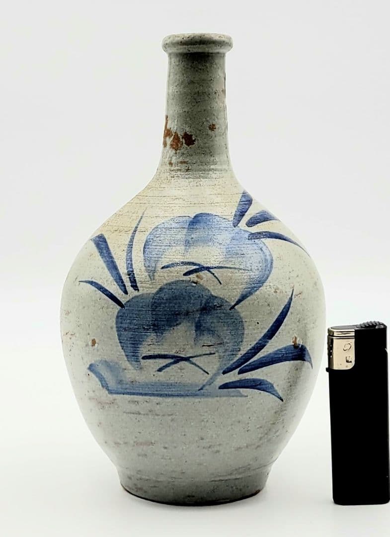 時代物 染め付け 徳利 花入れ 江戸時代 骨董品、美術品 時代物