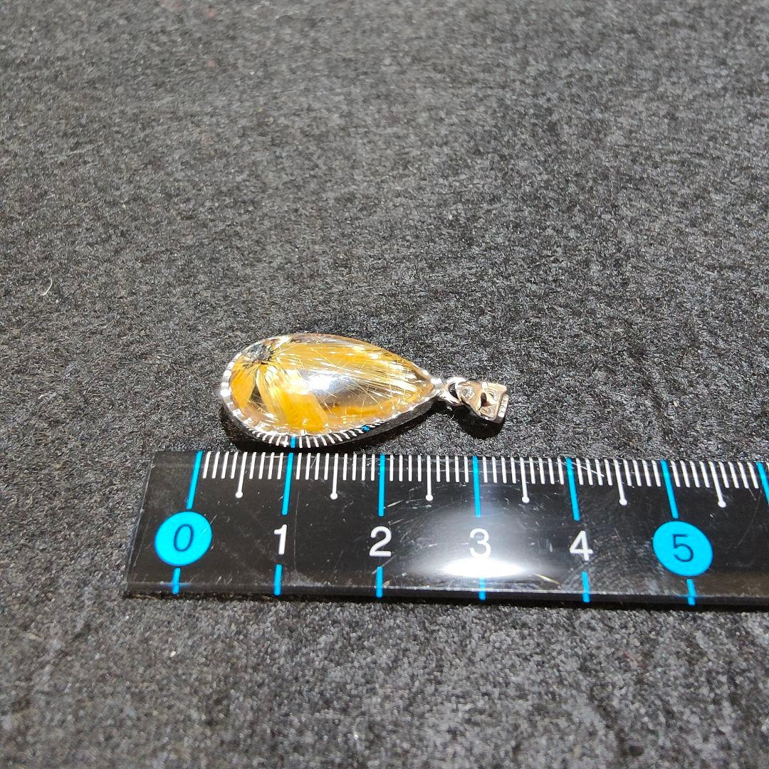 4 ルチルクォーツ 太陽ルチル ルチルクォーツ ペンダント 金運 財運 風水