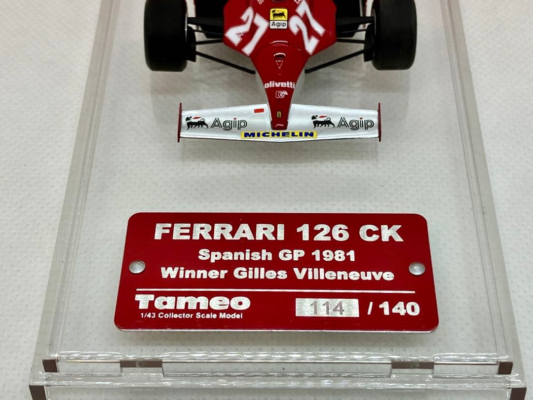 ★フェラーリ 126CK #27★G.ヴィルヌーブ★1981スペインGP優勝★