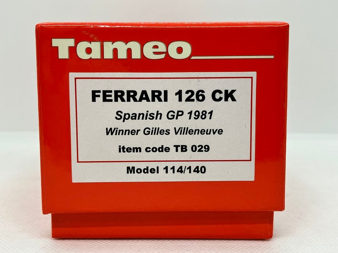 ★フェラーリ 126CK #27★G.ヴィルヌーブ★1981スペインGP優勝★