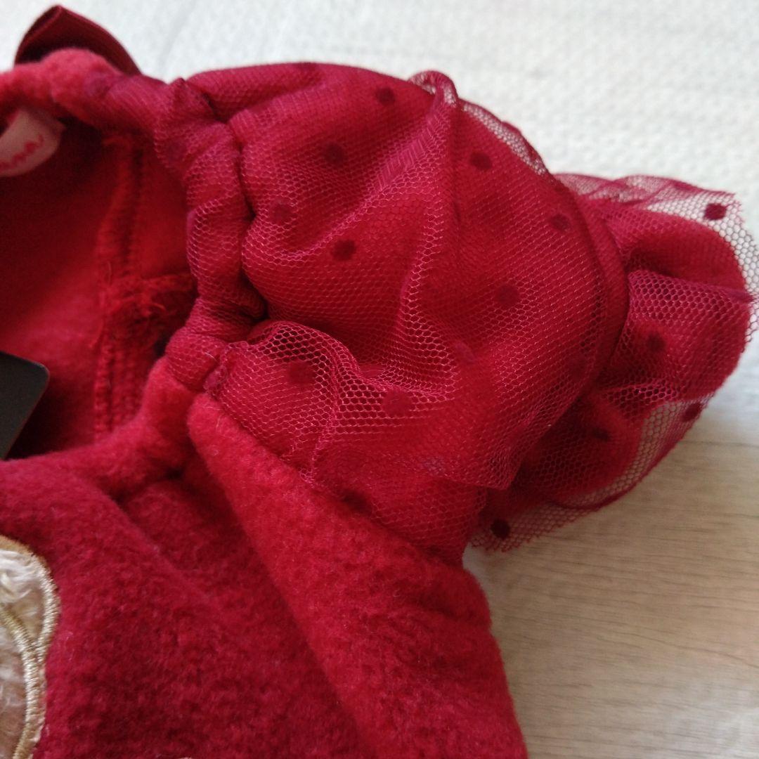 CanNanaクマ刺繍付き赤犬服 - メルカリ