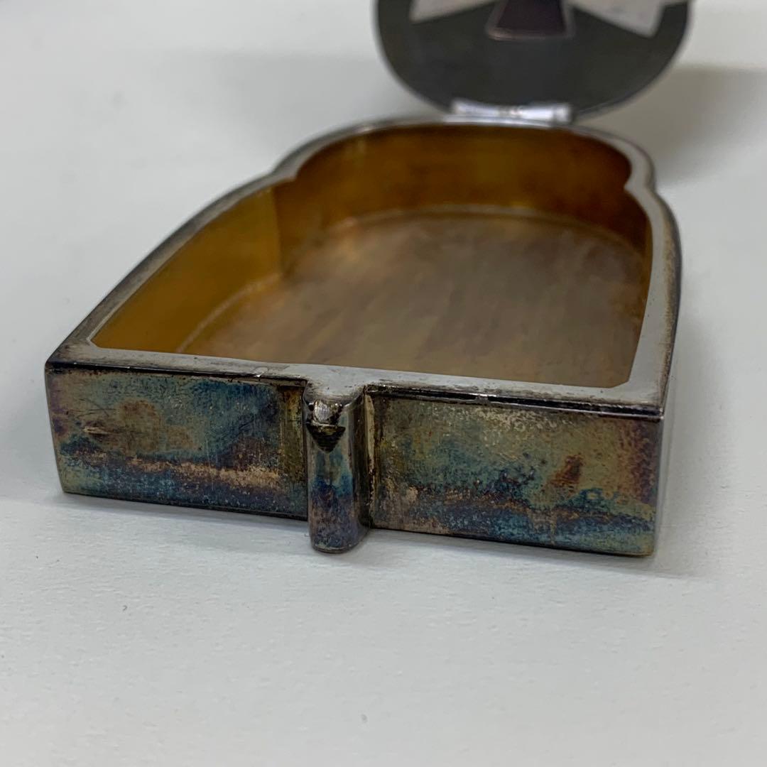 蓋付き楊枝入れ 生駒時計店 生駒製銀製 1932年 5月 戦前