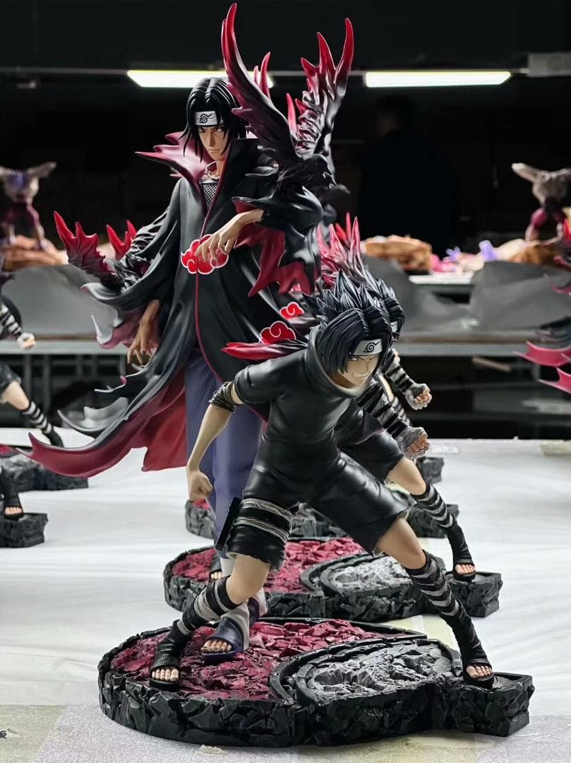 ナルト うちはイタチ サスケ ガレージキット 塗装済み完成品