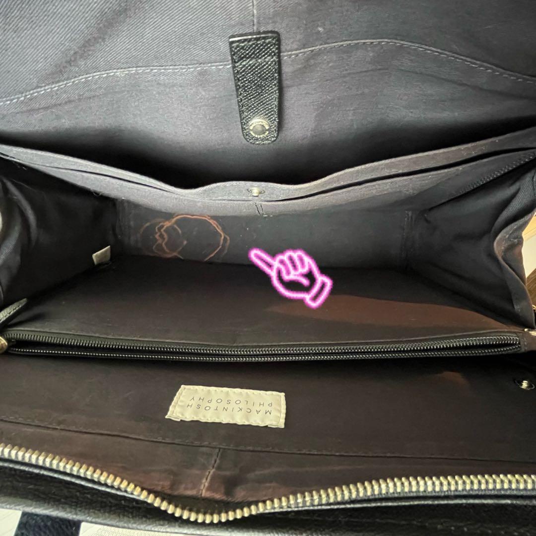 マッキントッシュ レザー ビジネスバッグ スーツケース 2WAY ブラック