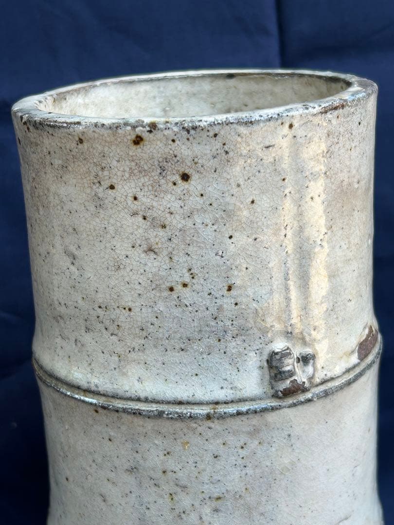 ◎ 粉引花器 時代物 茶器 床飾 骨董