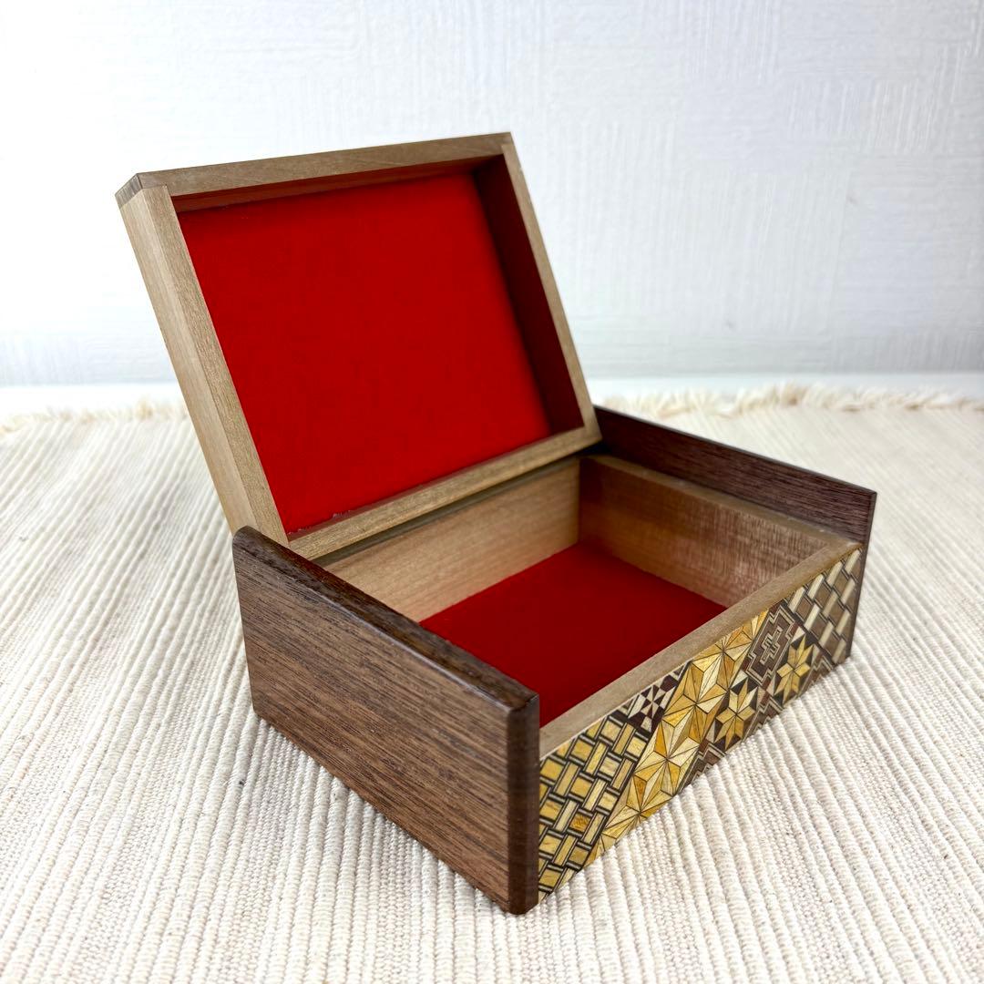 箱根寄木細工 小物入れ 箱根寄木細工小物入れ・ジュエリーBOX・ミラー
