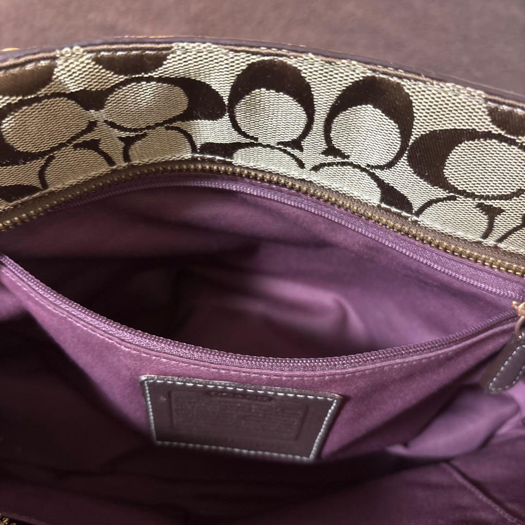 p*p様 COACH コーチ トートバッグ パッチワーク レザー キャンバス ス