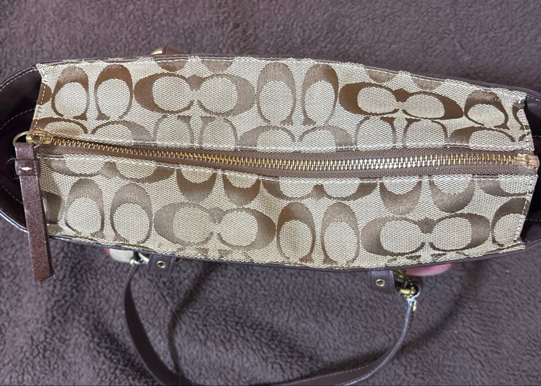 p*p様 COACH コーチ トートバッグ パッチワーク レザー キャンバス ス