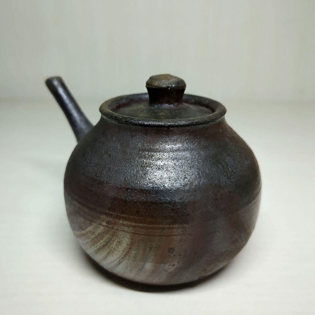 備前焼 作家物 東流 窯変 手造り 宝瓶1個 急須1個 煎茶器 - メルカリ