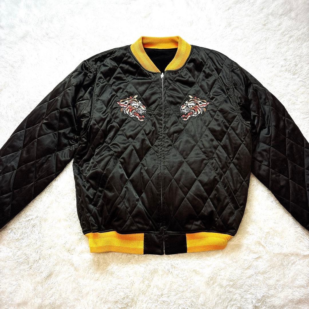 XLARGE × Ed Hardy コラボ ジャケット 刺繍 スカル ブラック