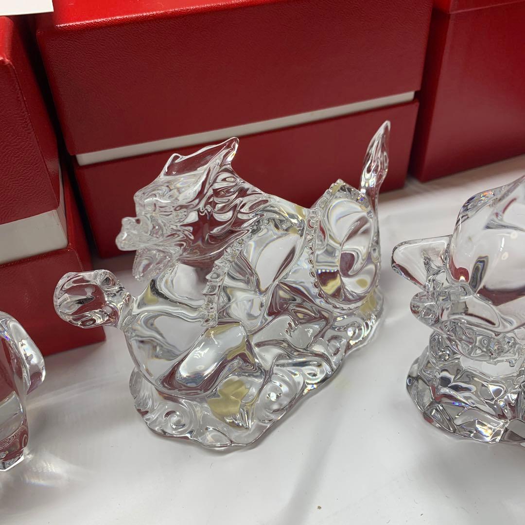 超美品 バカラ 十二支セット クリスタルガラス 干支の置物 12点セット
