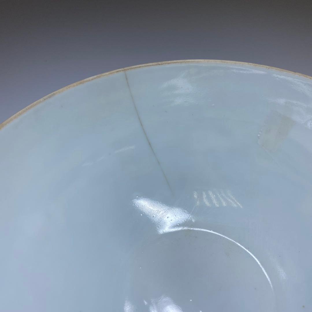 中国清時代 乾隆年製 薄胎極上人物風景画鉢 箱付 東Y7-0331☆2Fトヒト