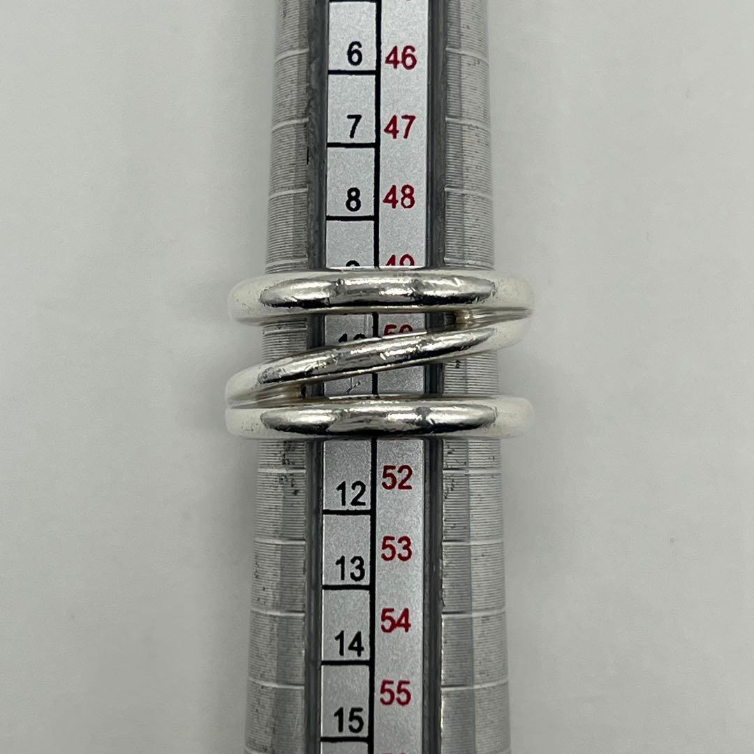 ティファニー TIFFANY ダイアゴナルリング 11号 SV925