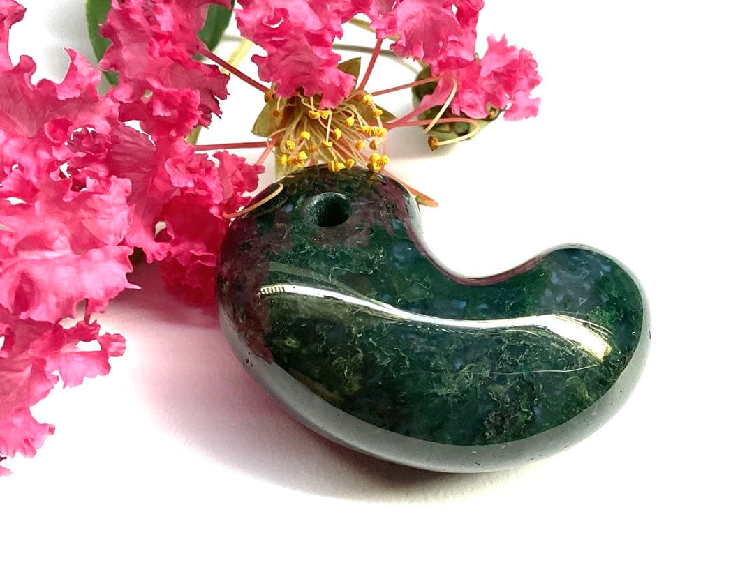 1万個に1個しか無い出雲勾玉‼️花仙山瑪瑙*芯