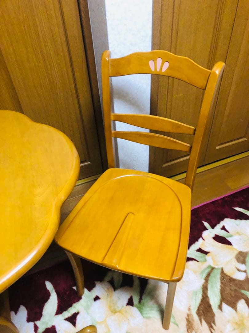 MIKIMOKU ミキモク家具　木製ダイニングテーブルセット 2脚付き