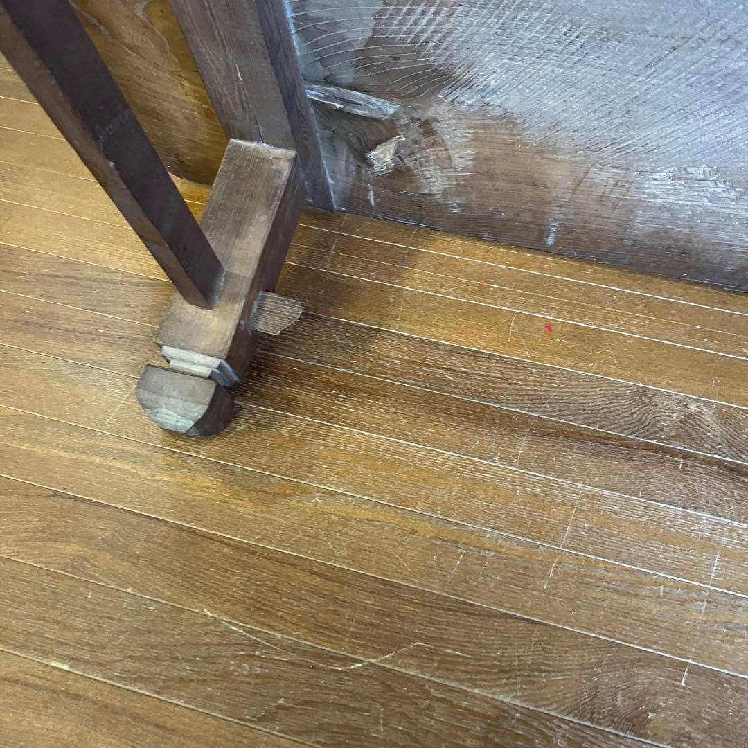 アンティーク】木製 無垢 四角 座卓 文机 ローテーブル センター