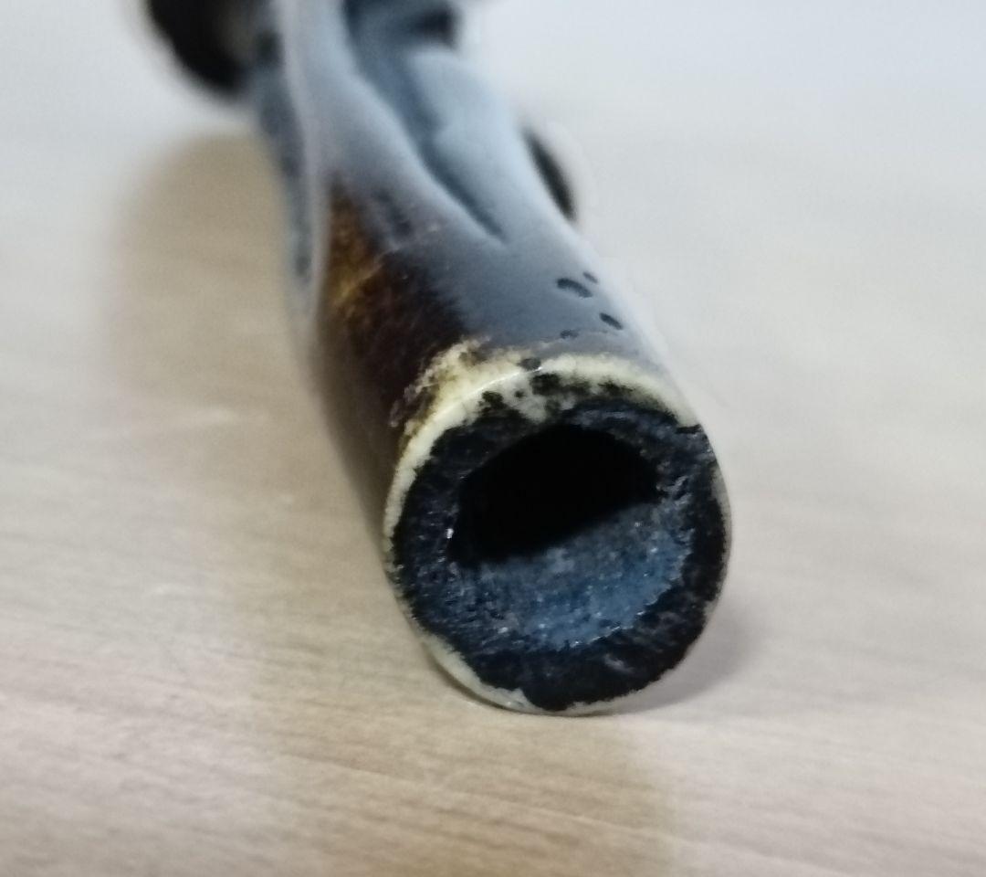 鹿角茸差し根付　古根付　鹿角彫刻根付　時代物　差し根付