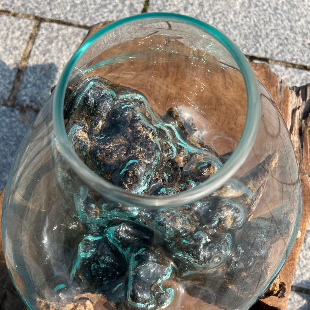 流木ガラス オブジェ超特大H 他4点セット花瓶 金魚鉢 水槽 テラリウム