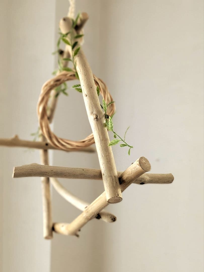 吊り下げ型止まり木⑤ 流木 バードアスレチック バードアスレチック