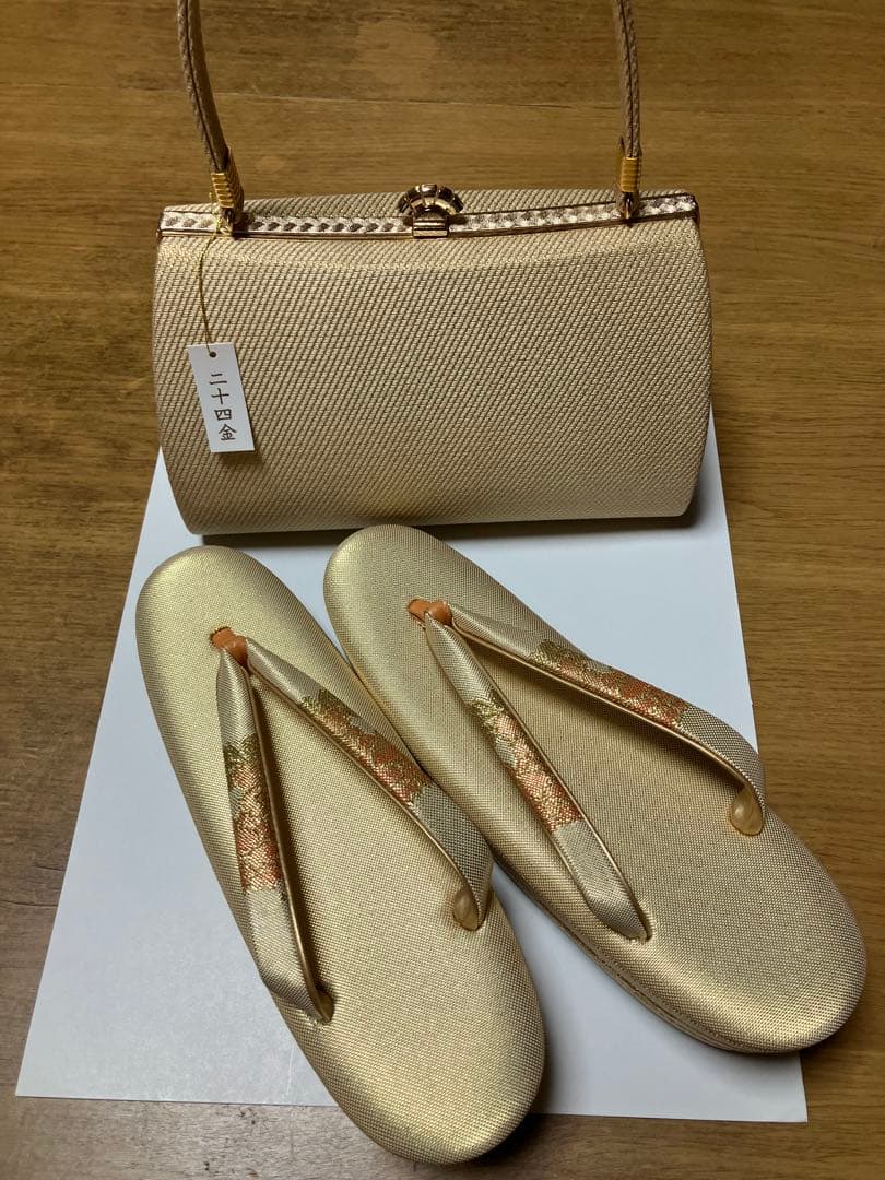 les_trois_tresors 和装　草履　バックセット　未使用品
