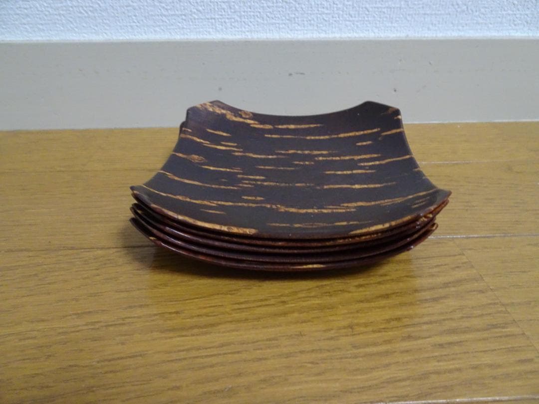 桜皮製品：10種類 茶びつ 茶托 菓子器 花瓶 大皿 茶托 雪駄などde-5