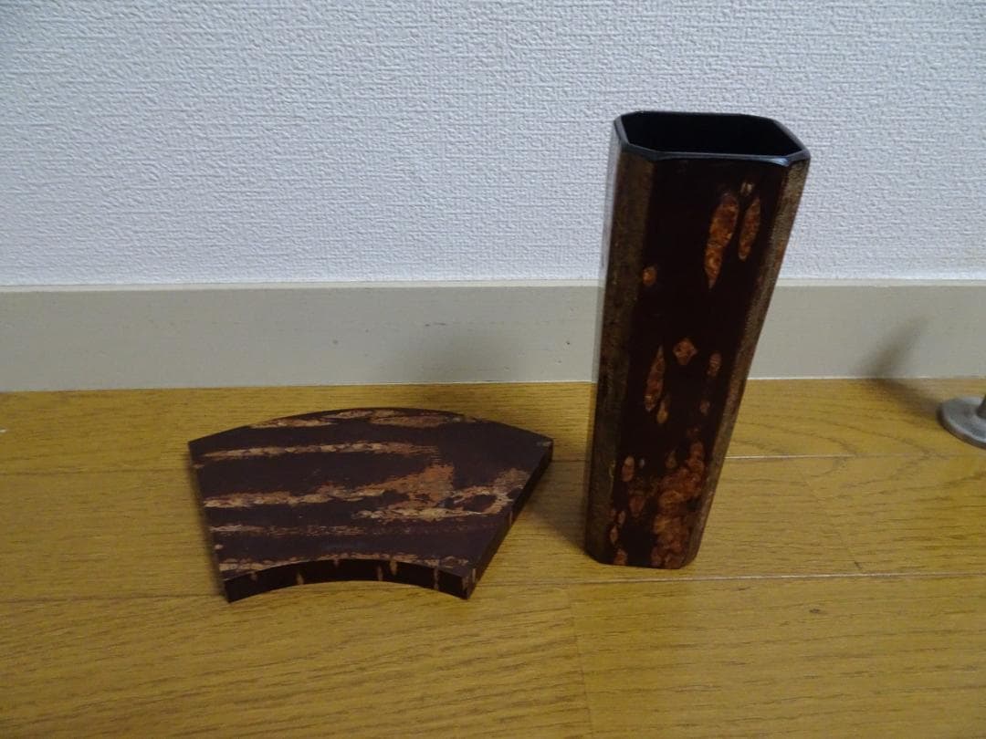 桜皮製品：10種類 茶びつ 茶托 菓子器 花瓶 大皿 茶托 雪駄などde-5