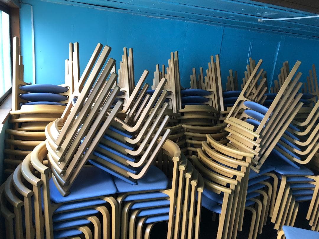 ○天童木工 椅子 イス 4脚 セット T-5348WB-ST型 天然木製フレーム