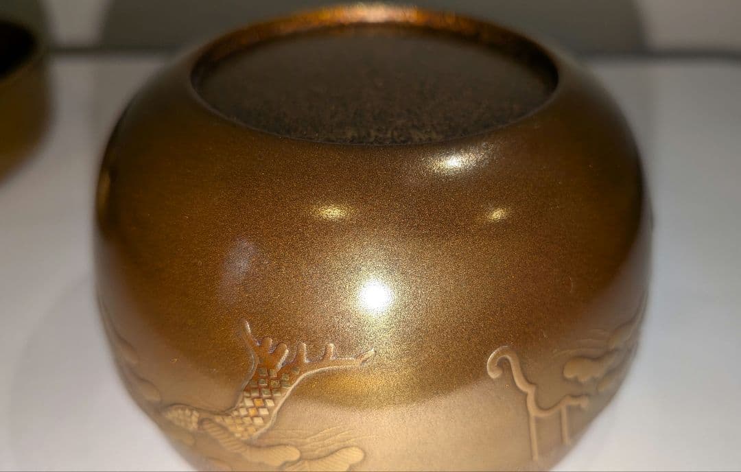 金地御所車蒔絵 平棗』清水庄三 内金梨子 輪島塗 茶道具 表千家 共箱