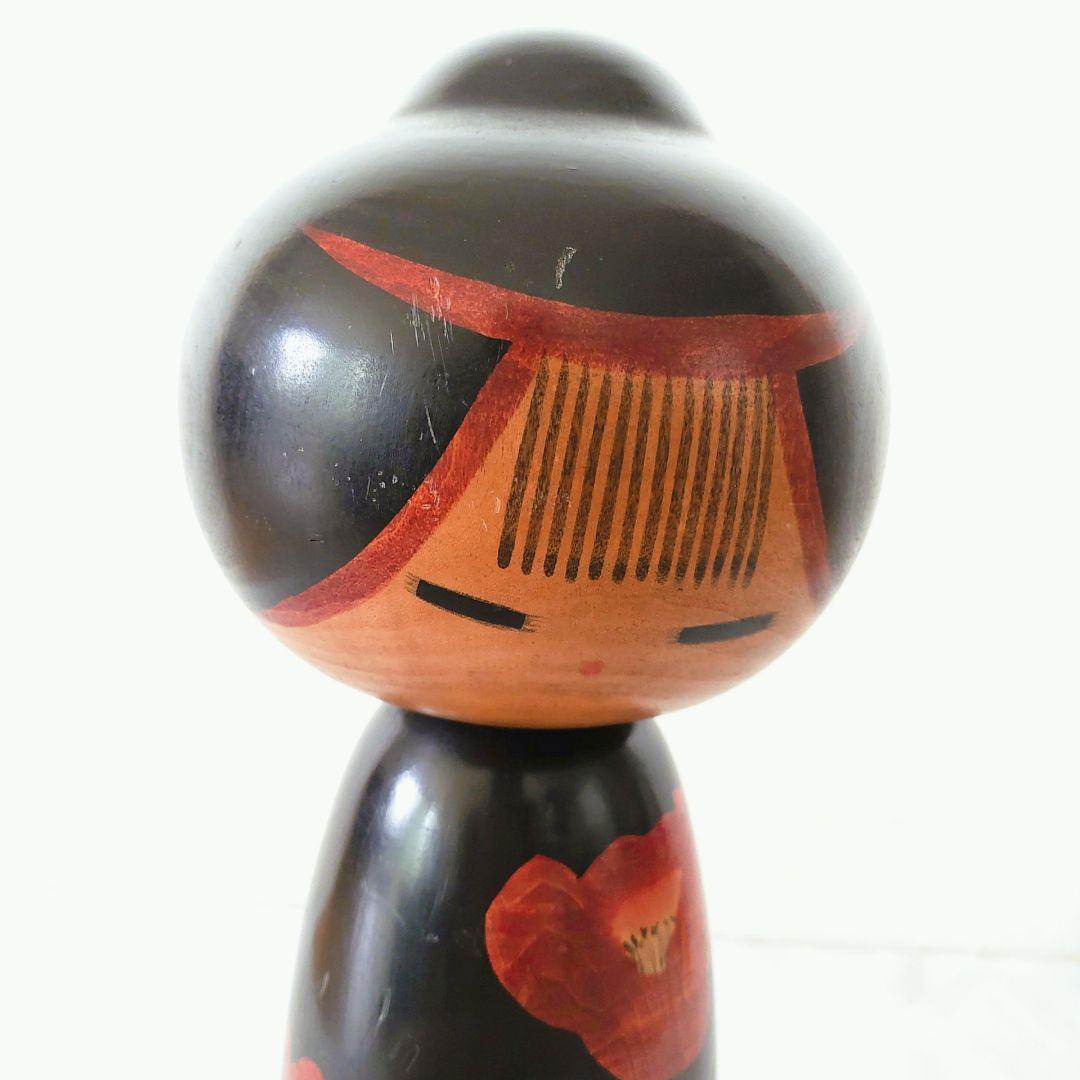 特大こけし42cm 内閣総理大臣受賞作家「渡辺正雄 寒椿B」 - メルカリ