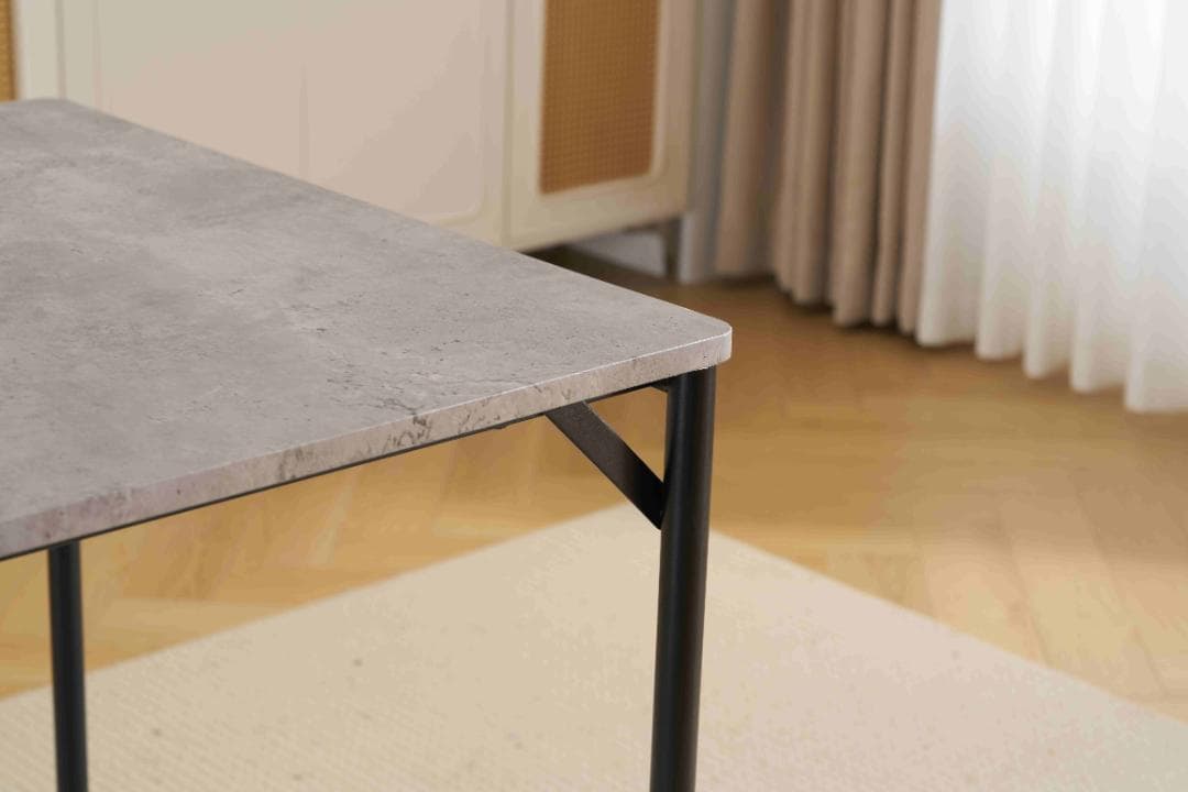 新登場！4人掛け テーブル＆チェア4脚 オシャレ北欧風 幅110 GRAY