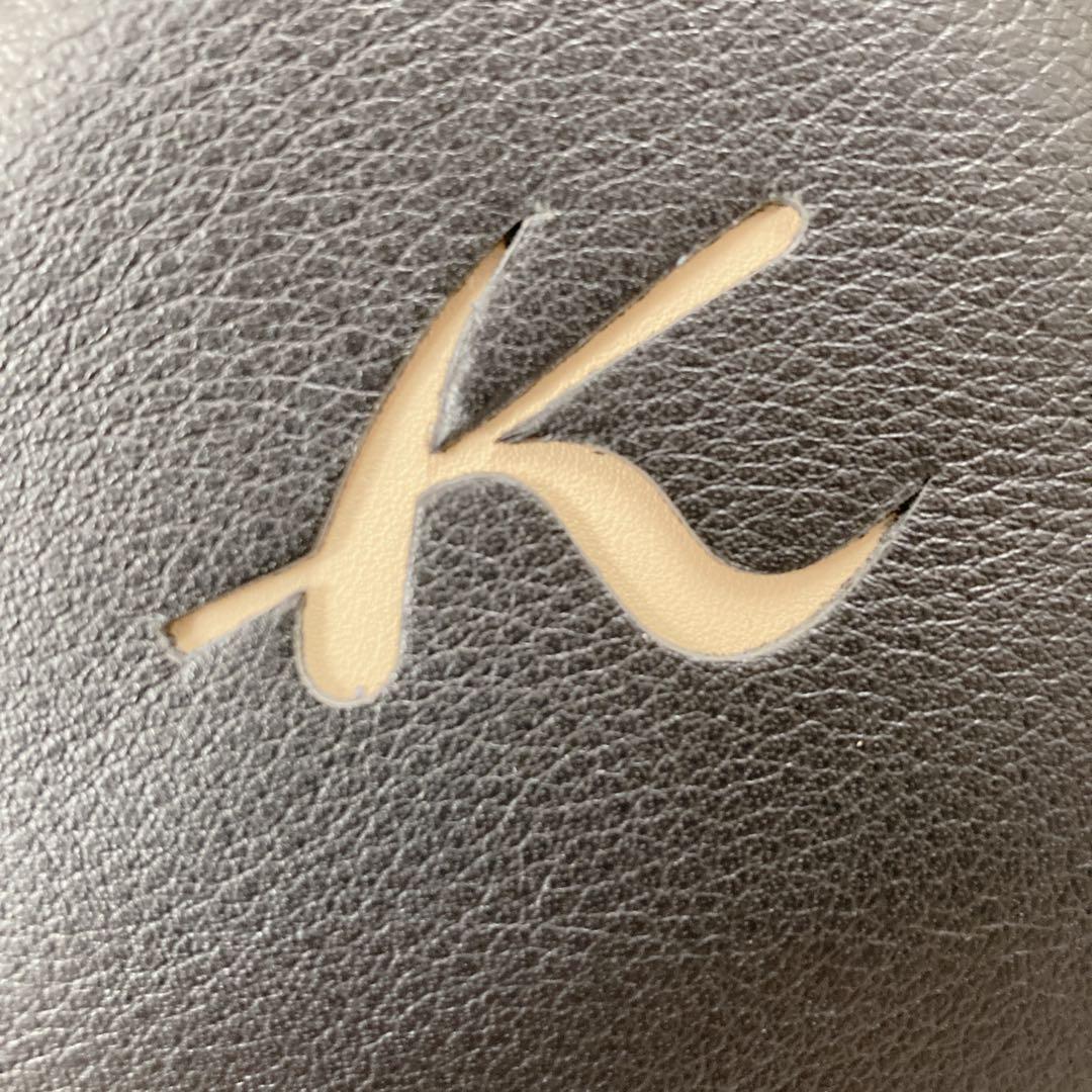 【未使用級】kitamura キタムラ カットワークロゴ　本革 レザー トート