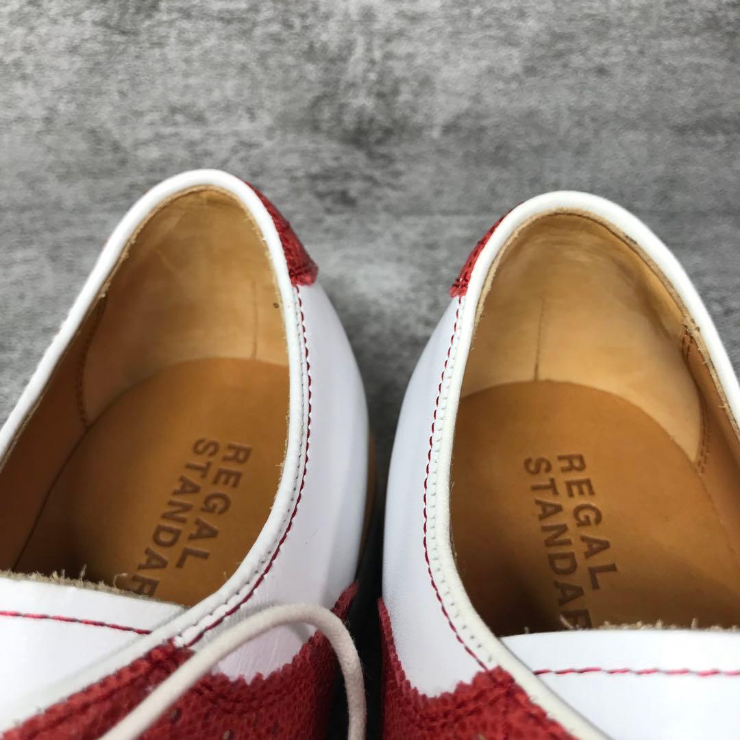 【未使用】　REGAL サドルシューズ　レザー　763R 25 バイカラー
