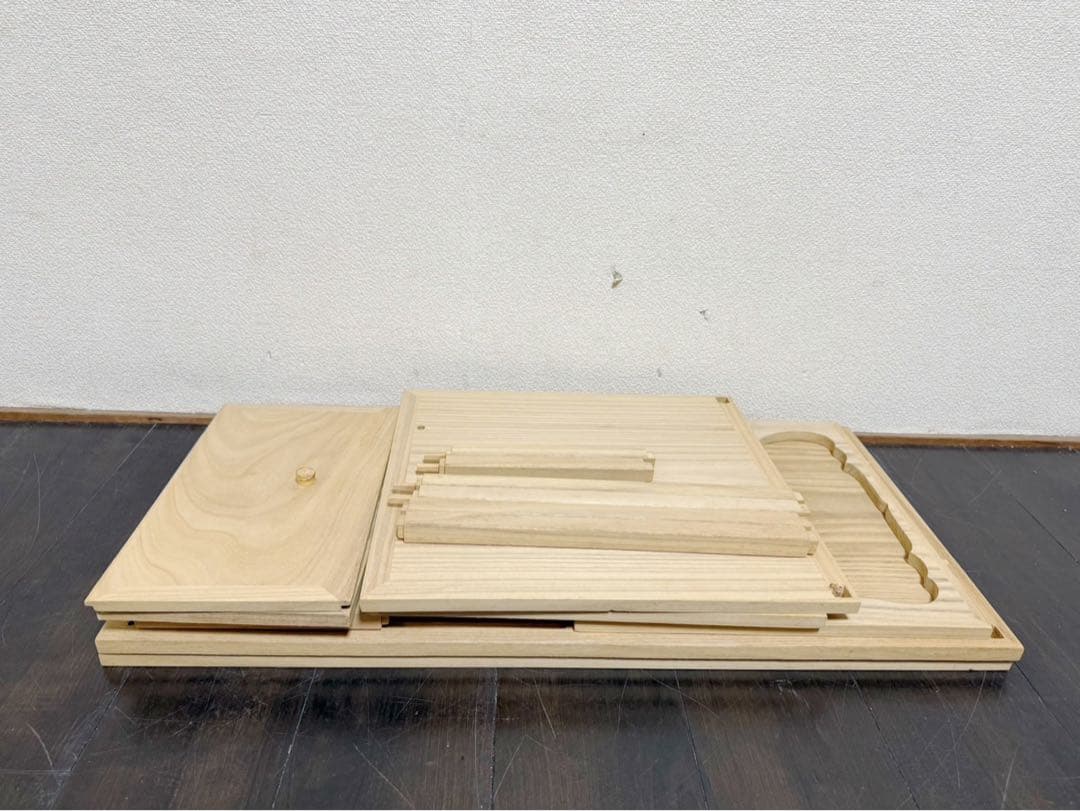 茶道具 桐木地 袋棚 利休袋棚 志野棚 組立式 炉用 煎茶道具