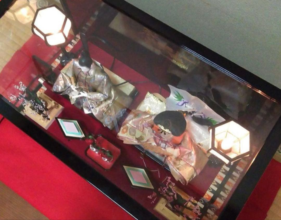 【美品】極上特選三月雛人形　親王飾り　壽誠作　『丹秀雛』　ガラスケース入り