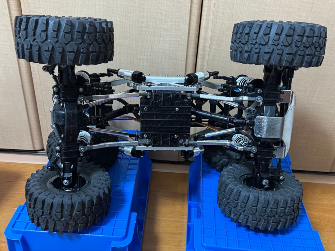 タミヤ CR01 プロポ3PMセット アルミパーツ多数 社外アルミフレーム付属