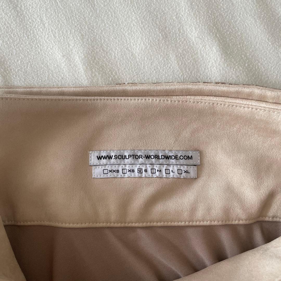 【sculptor】Beaded jersey skirt