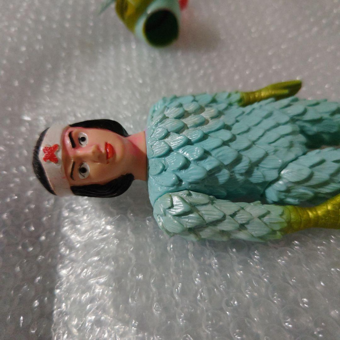 変身忍者嵐　パチ　ソフビ　面取れ　26cm　現状品