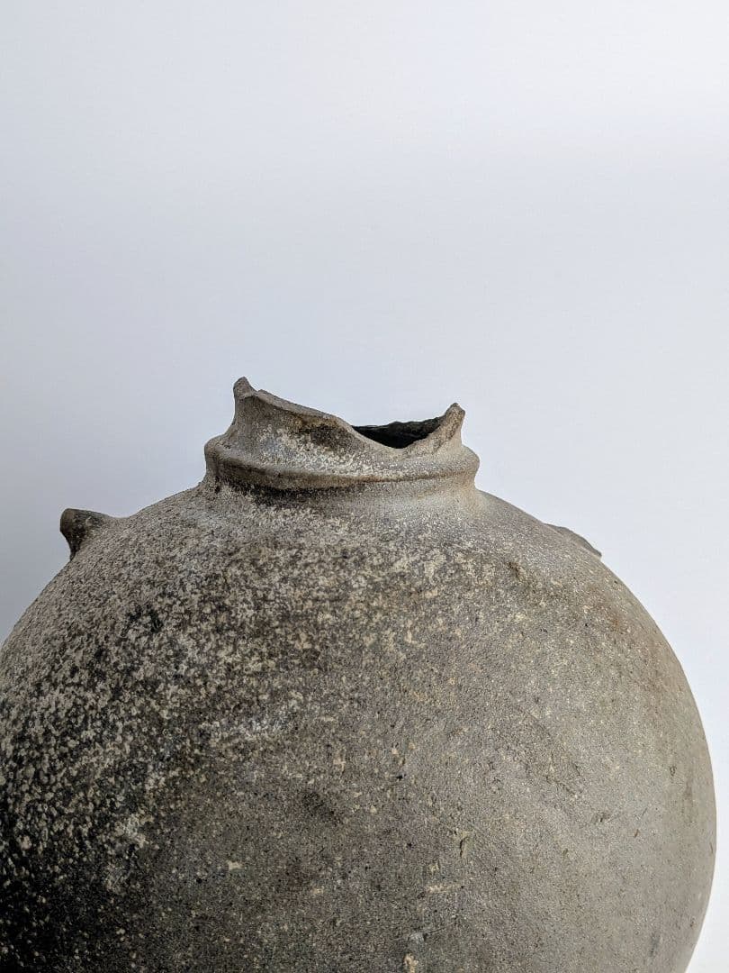 須恵器 扁壺（提瓶） 6〜7世紀 掛け花入 花器 土器 古代美術