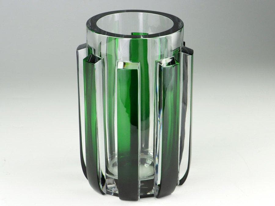 Y1958 限定75点 バカラ オデオン ジョルジュ・シュヴァリエ作 花瓶 箱 オールド バカラ 香水瓶 ○ エグランチエ パフュームボトル パープル