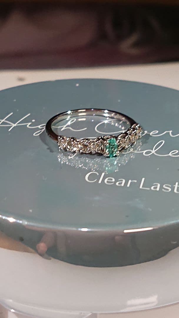 ば*✨様 希少石　pt999パライバトルマリン0.1ctダイヤリング