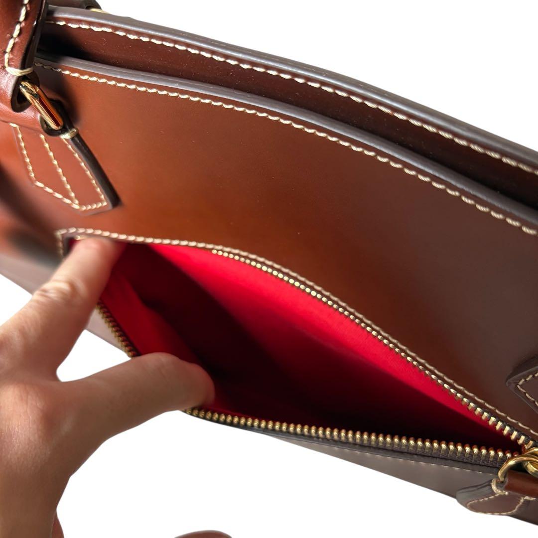 【極美品】ボルドリーニセレリア ビジネスバッグ レザー ブリーフケース　A4収納