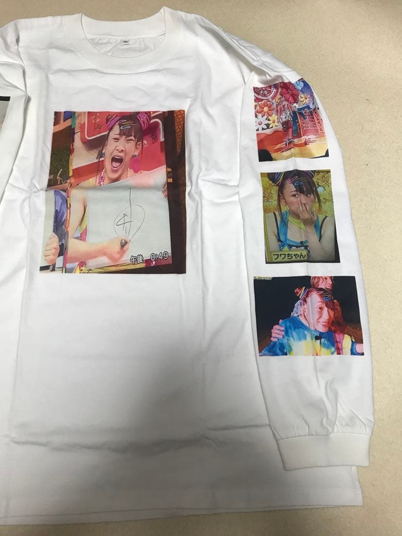 未使用 オールナイトニッポン XXL フワちゃん Tシャツ 白 ロンt 長袖