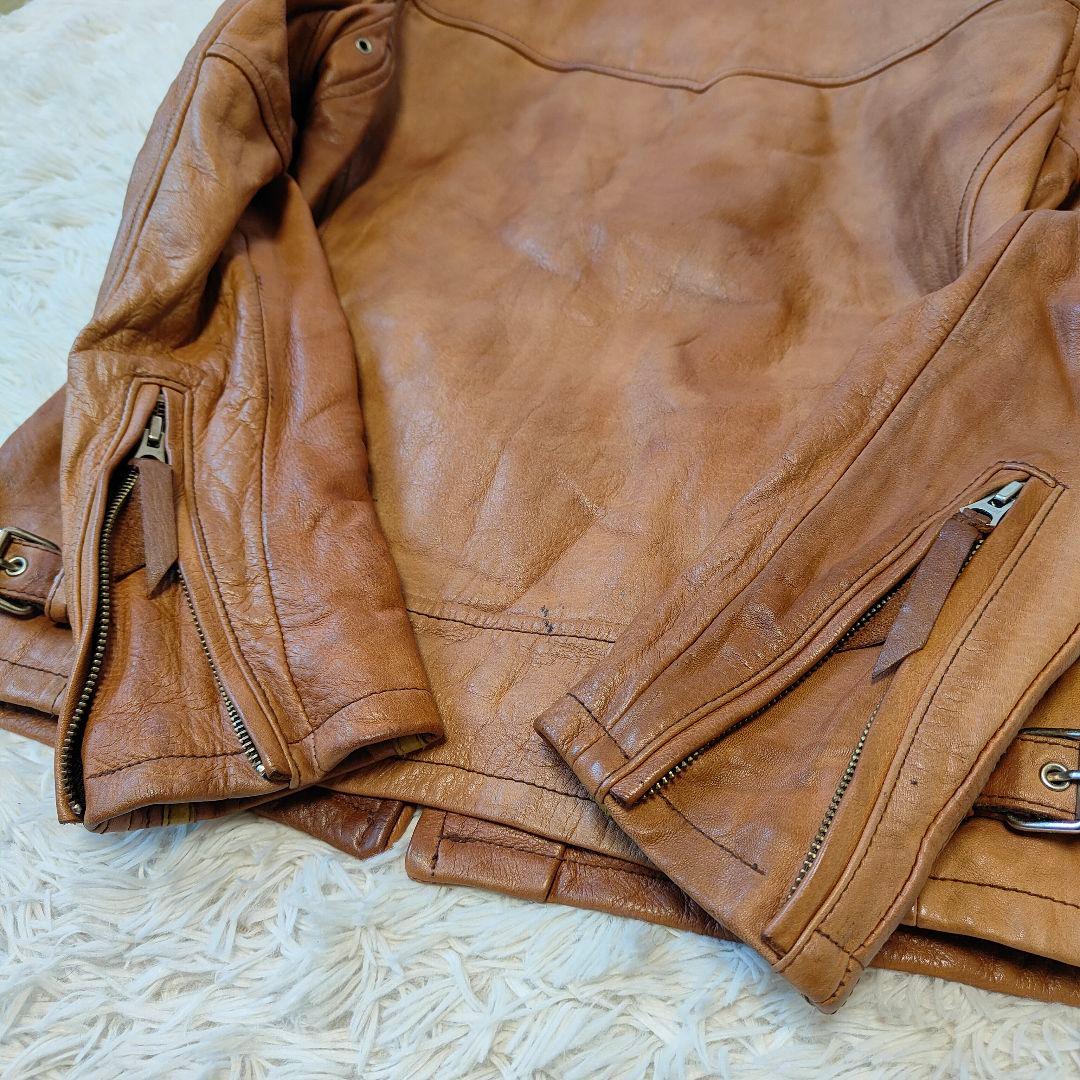 レア品 ショット シングルライダース 星 スターブラウン サイズ M