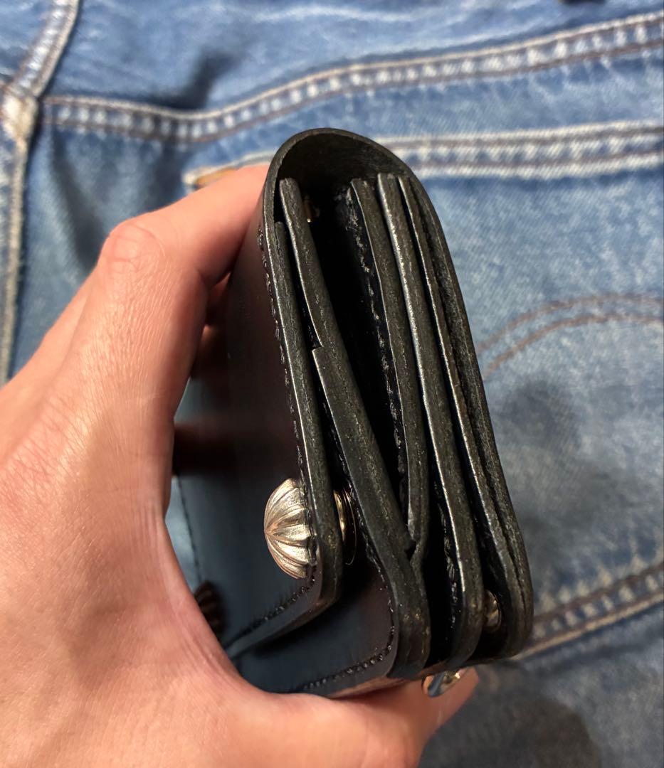 トラッカーウォレット　ミドルサイズ　⭐︎シルバ925クロスボールコンチョへ変更⭐︎