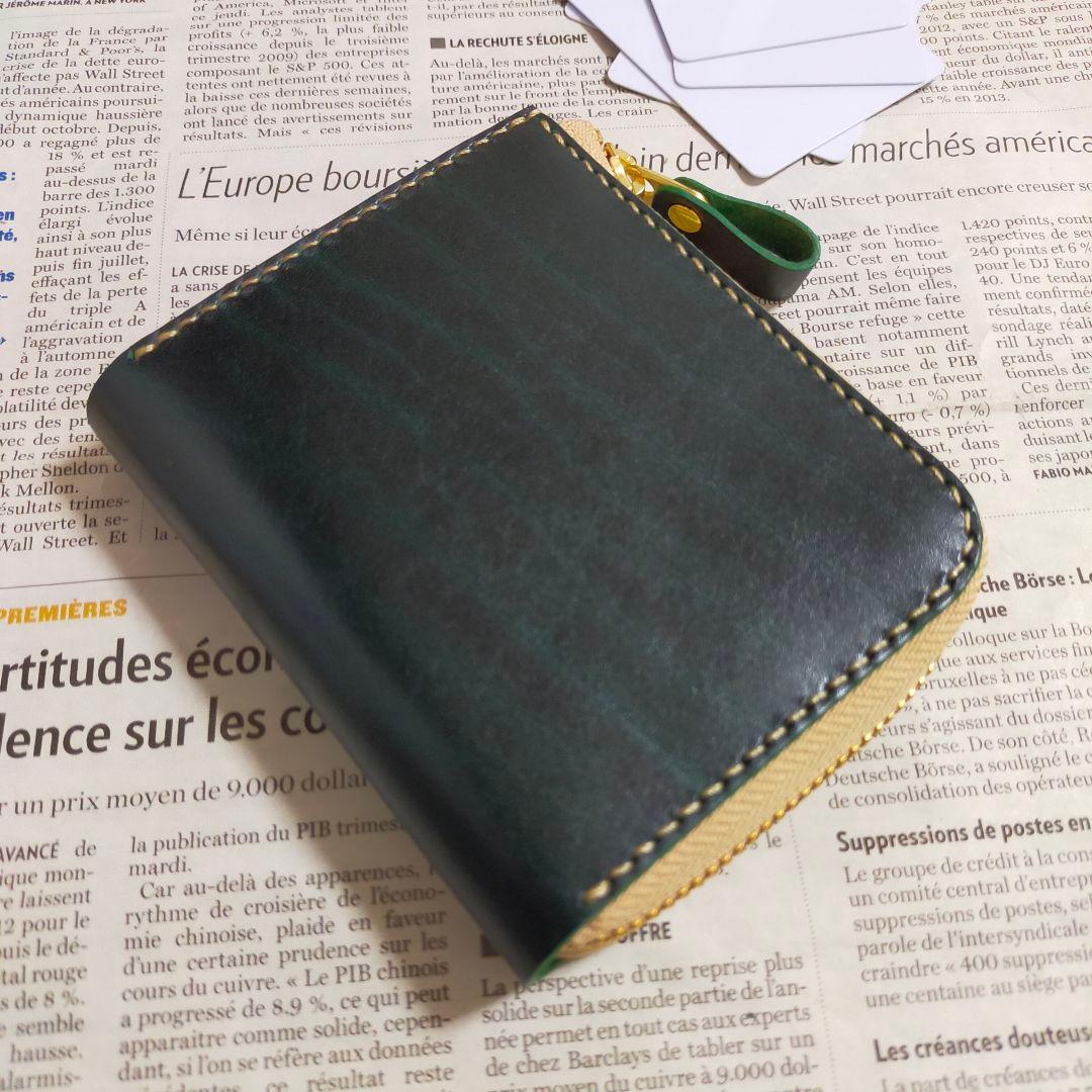 【アポロ】Ｌ字ファスナーウォレット　ハンドメイド
