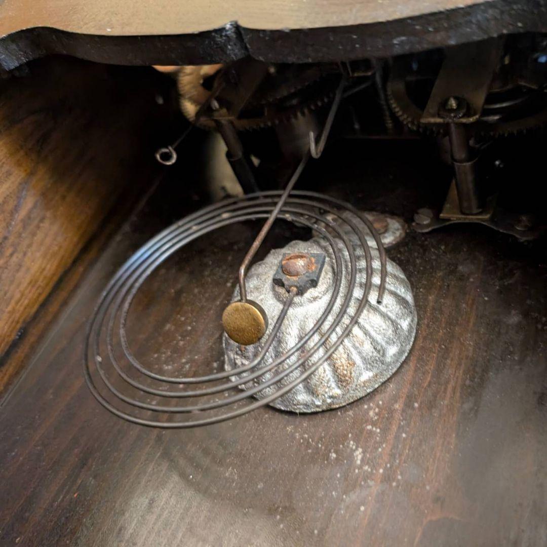 古時計　アンティーク掛時計　宮型掛時計　振り子時計